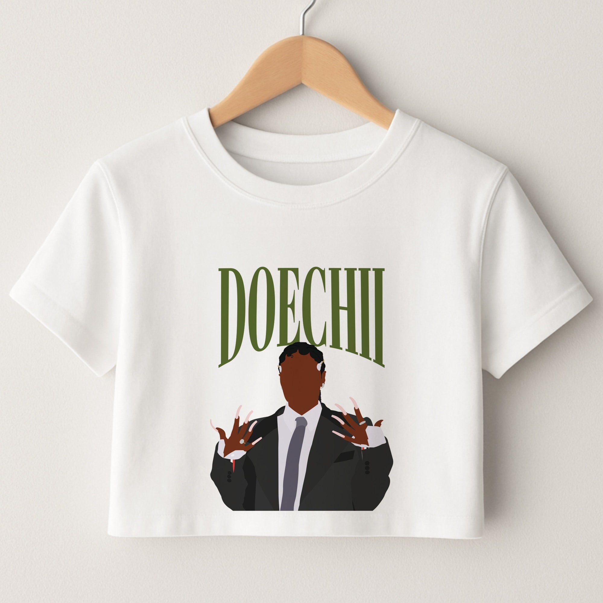 Rapper In Suit Crop Top