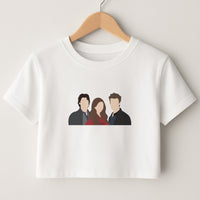 Elena, Damon And Stefan - VD Crop Top