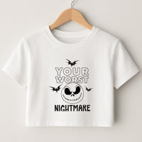 Your Worst Nightmare Purple Crop Top