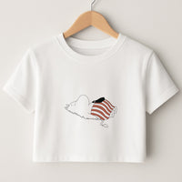 Moom On Grass Crop Top