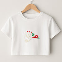 Halloween Pattern 15 Crop Top