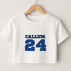 Dark Blue - Personalised Football Crop Top