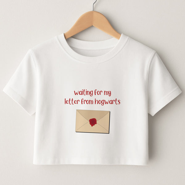 Waiting For My Letter Crop Top