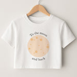To The Moon And Back Crop Top