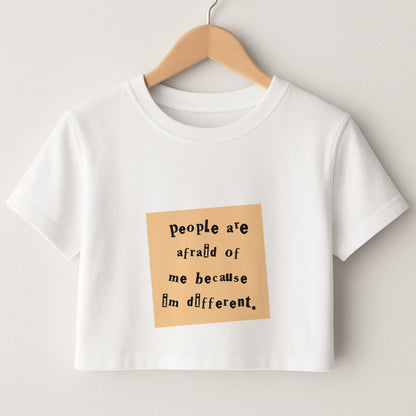 People Are Afraid Of Me - Scissorhands Crop Top
