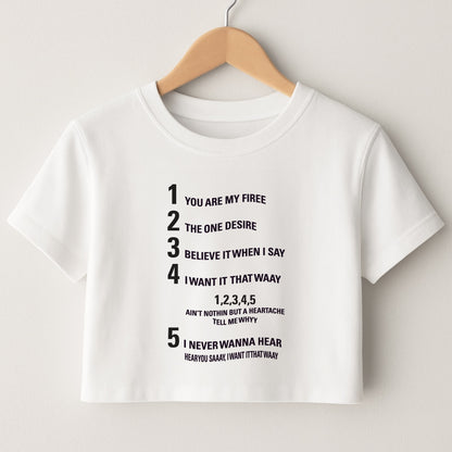 I Want It That Way - B99 Crop Top
