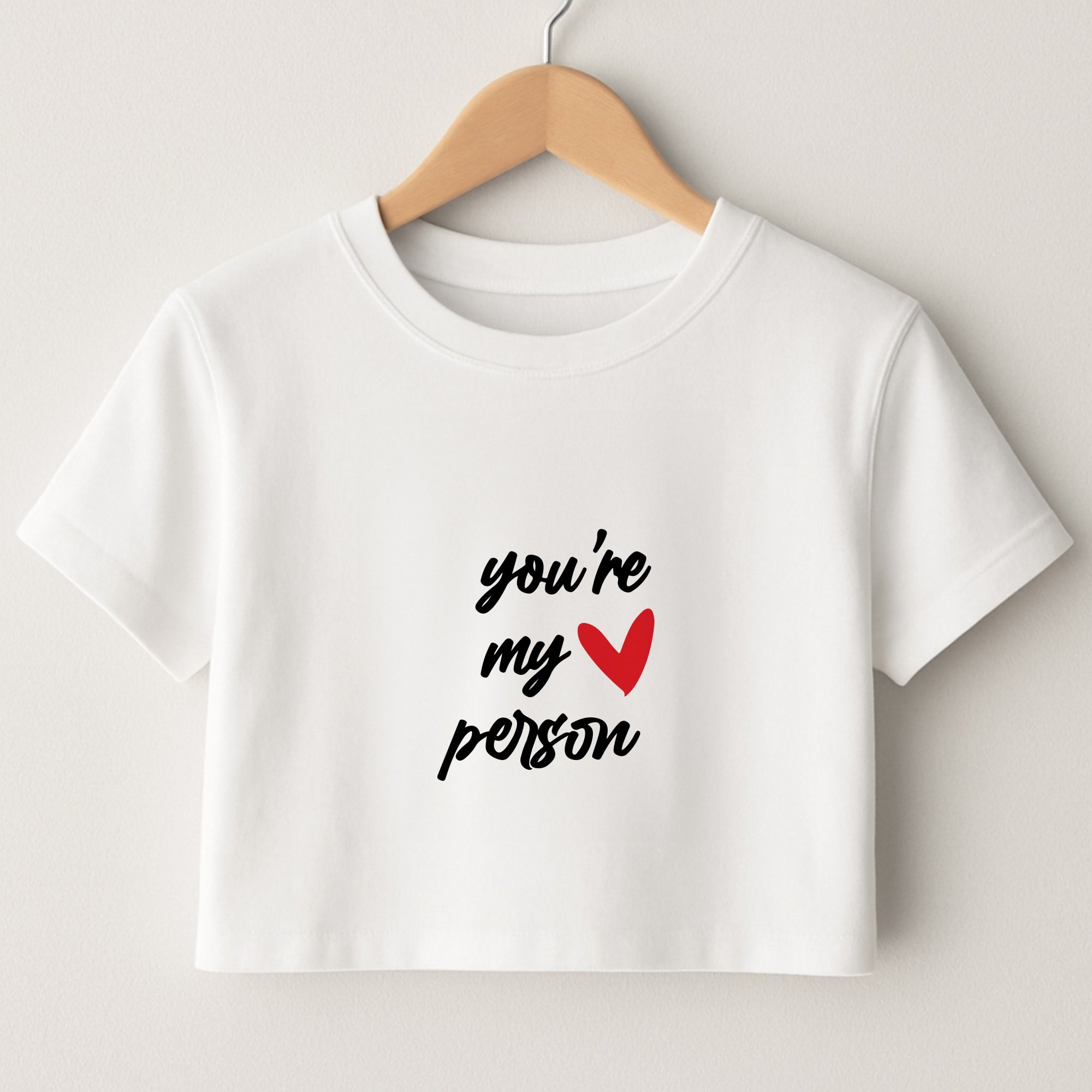 You're My Person Love - Grey's Crop Top