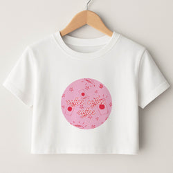 Coffee Pattern - Chamberlain Crop Top