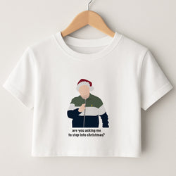 Are You Asking Me To Step Into Christmas - Gavin And Stacey Crop Top