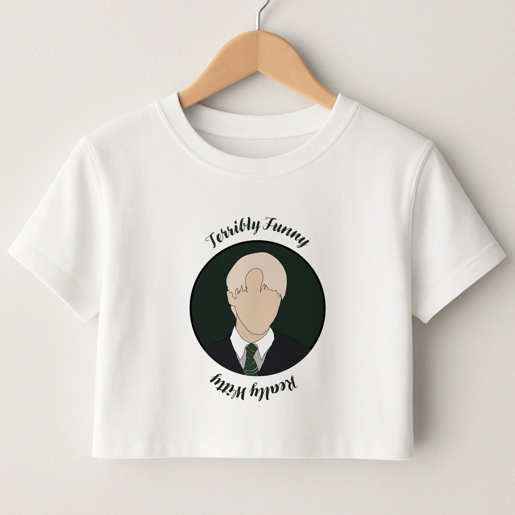 Terribly Funny, Really Witty Draco Malfoy Crop Top