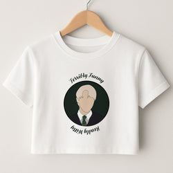 Terribly Funny, Really Witty Draco Malfoy Crop Top