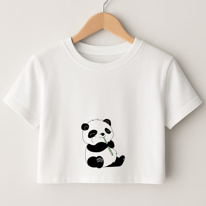 Vegan Panda Crop Top