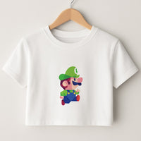 Running Luigi - Mario Crop Top