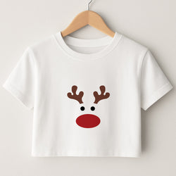 Rudolph Red Nose - Christmas Crop Top