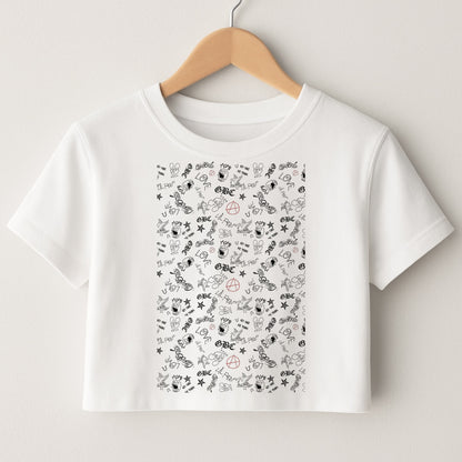 Tattoos - Peep Crop Top