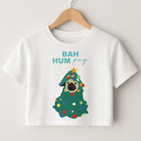Bah Hum Pug Crop Top