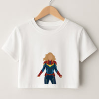 Captain Marvel Crop Top