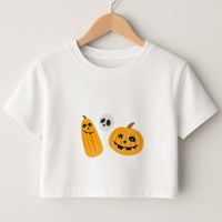 Halloween Pattern 1 Crop Top