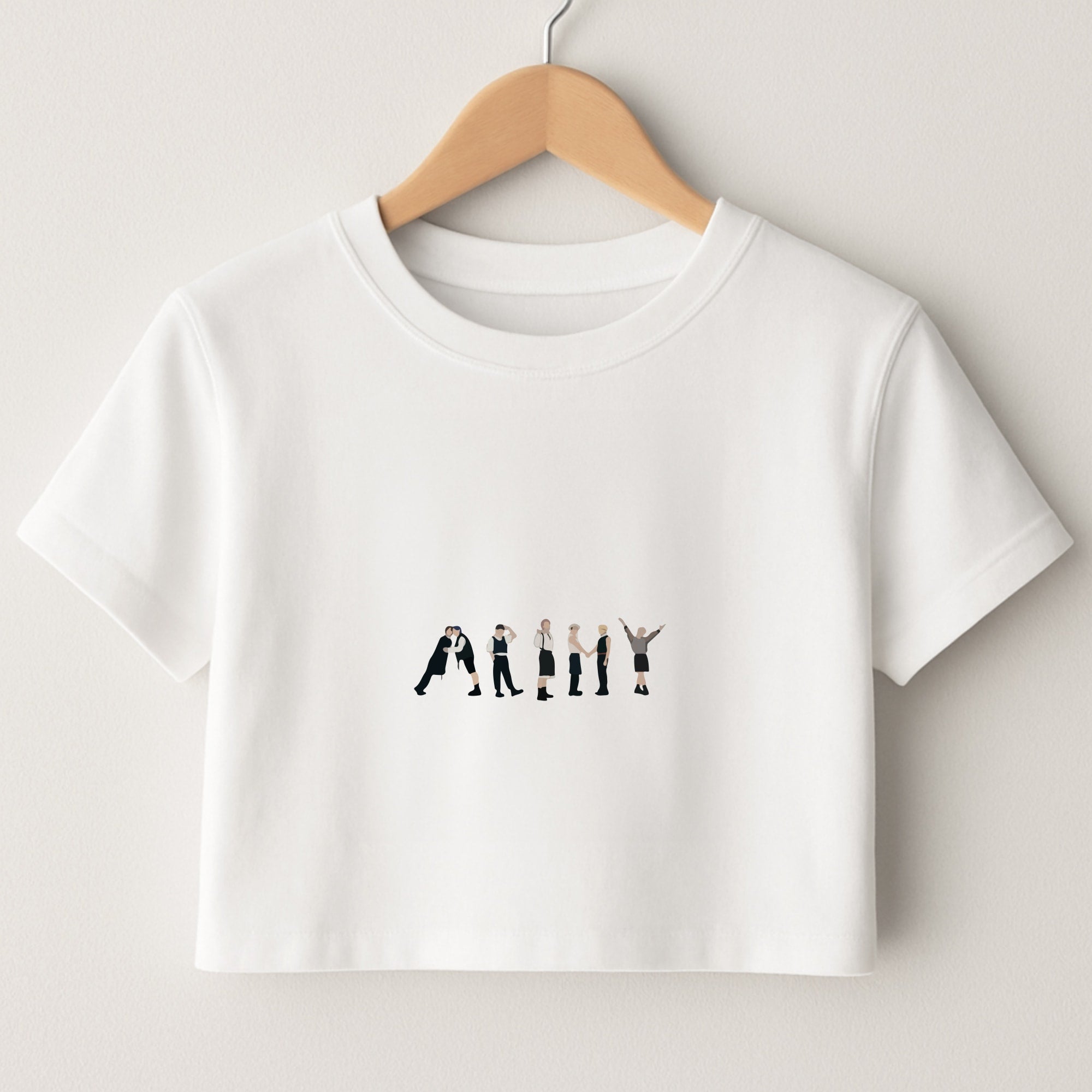 K-Pop Band Army Members Crop Top