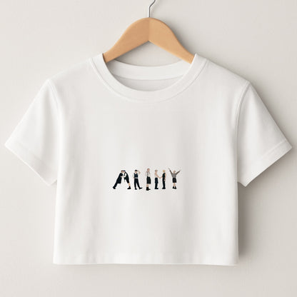 K-Pop Band Army Members Crop Top