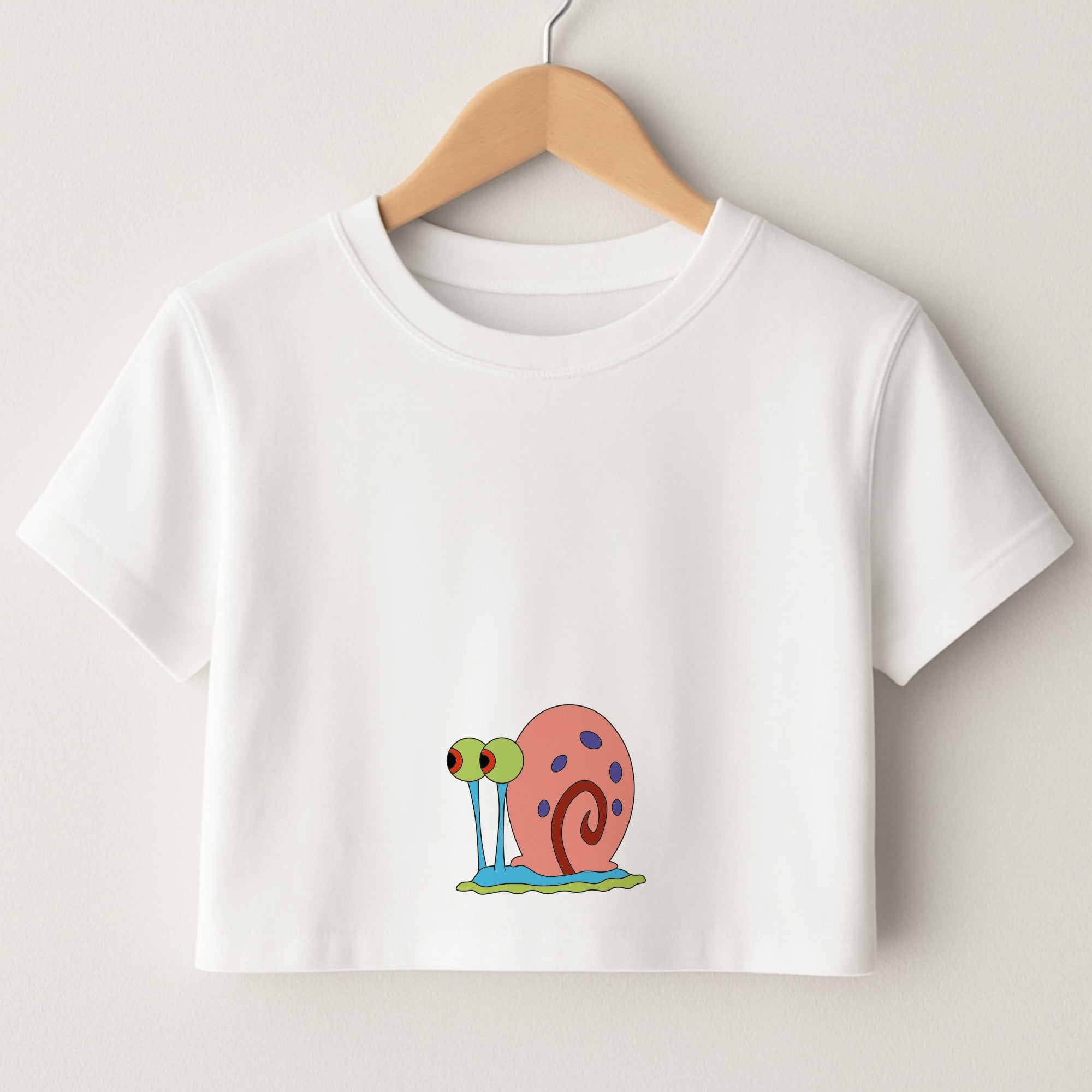 Gary The Snail Crop Top