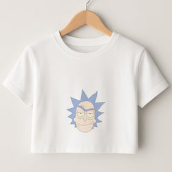 Smirk - Rick And Morty Crop Top