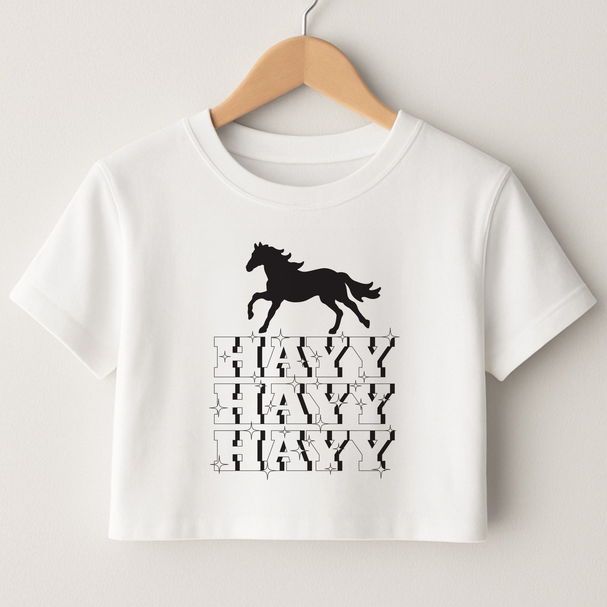 Hayy Hayy Hayy - Horses Crop Top
