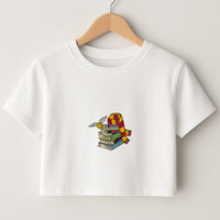 Book Stack Crop Top