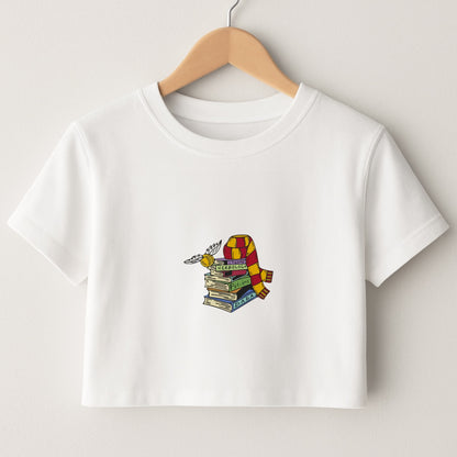 Book Stack Crop Top