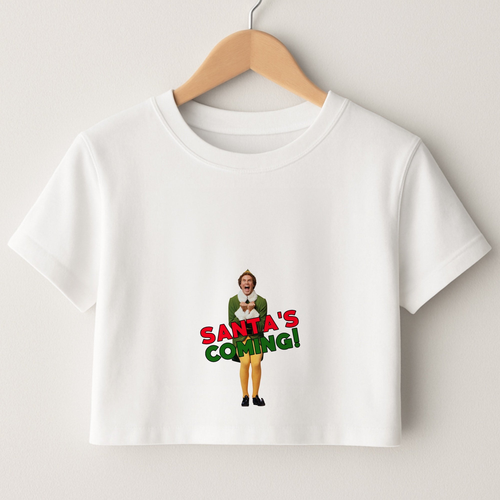 Buddy The Elf - Santa's Coming! Crop Top