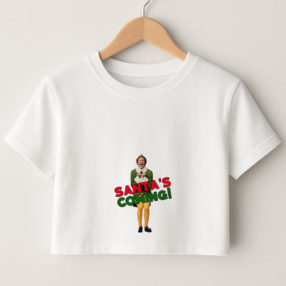 Buddy The Elf - Santa's Coming! Crop Top