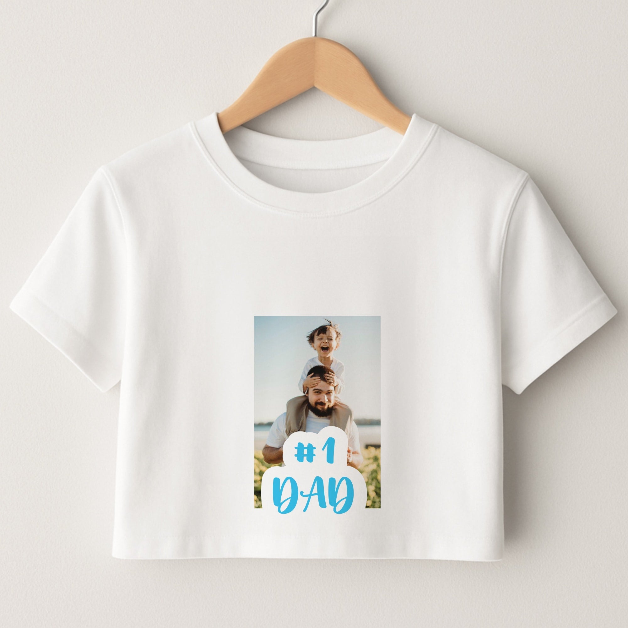 Hashtag 1 Dad - Personalised Father's Day Crop Top