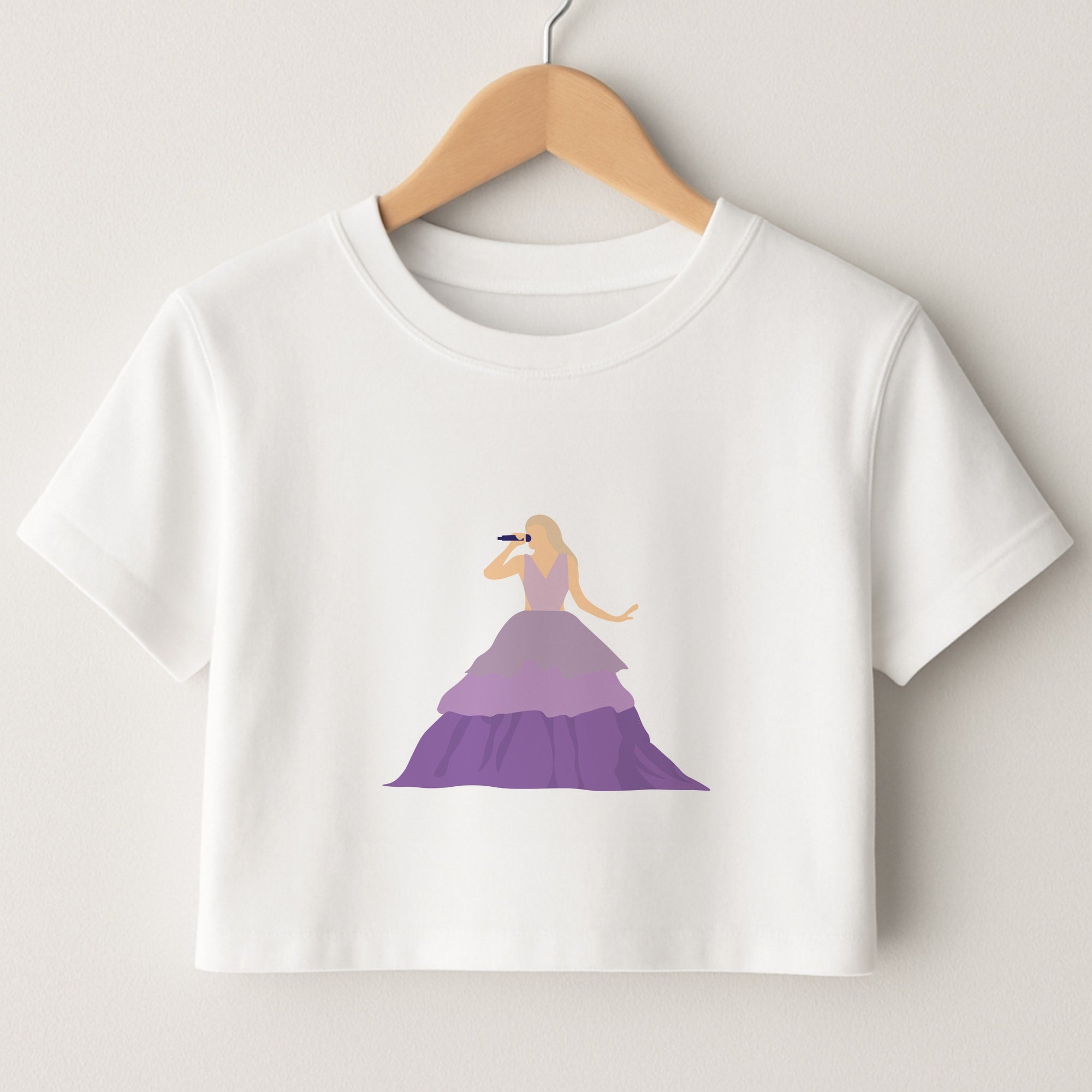 Purple Dress - Taylor Crop Top