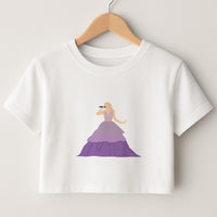 Purple Dress - Taylor Crop Top