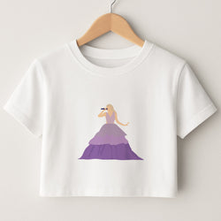 Purple Dress - Taylor Crop Top