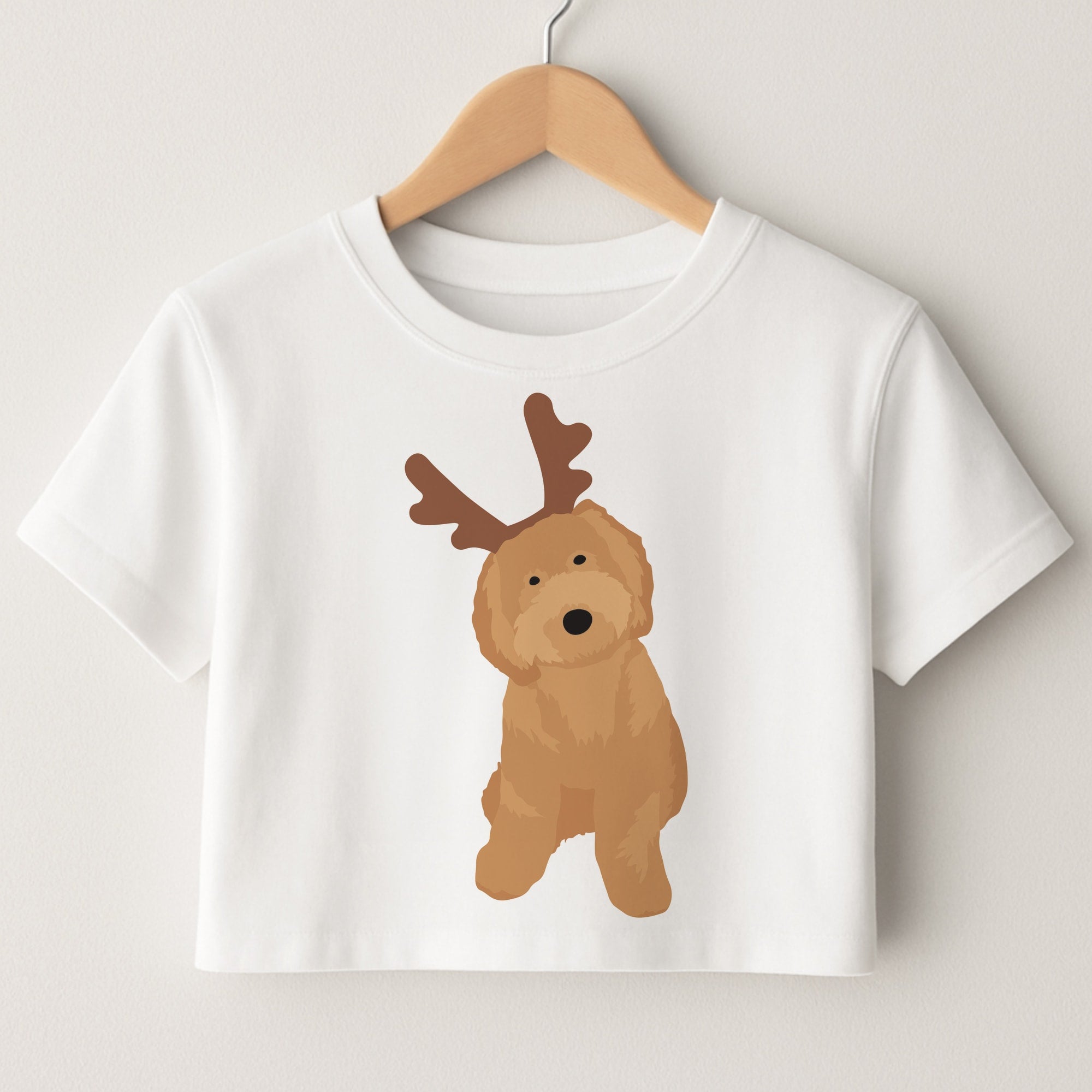 Dog Christmas Ears Crop Top