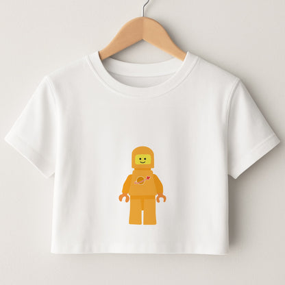 Astronaut - Bricks Crop Top