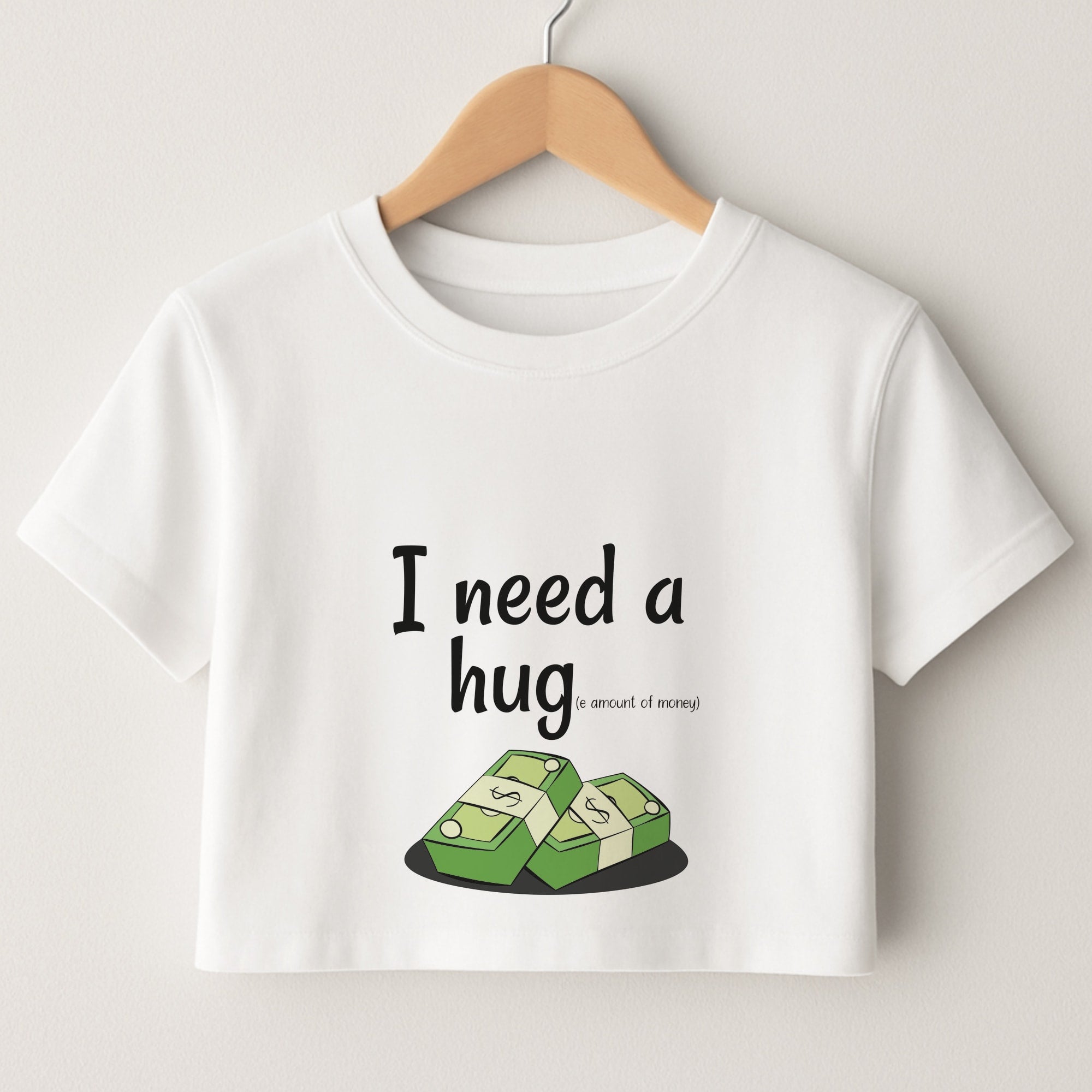 I Need A Hug - Funny Quotes Crop Top