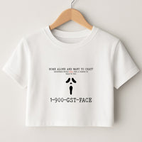1-800-GST-FACE - Scream Crop Top