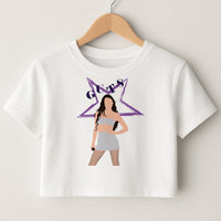 Dark Purple Olivia Crop Top