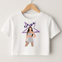 Dark Purple Olivia Crop Top