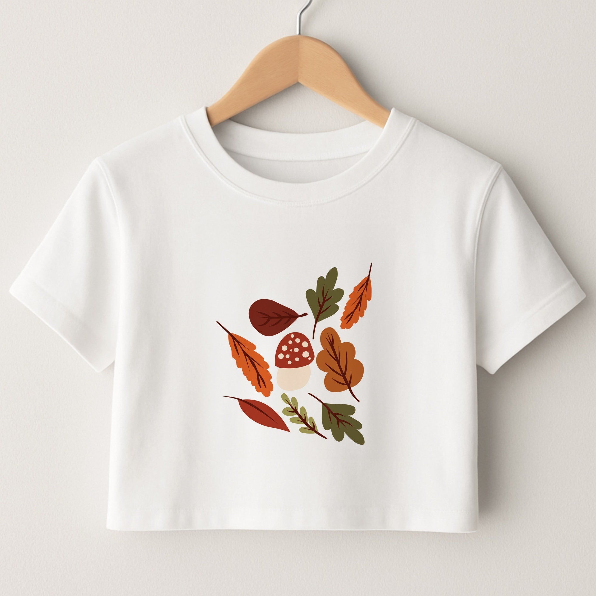 Autumn Pattern Crop Top