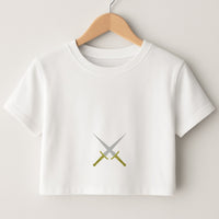 Double Daggers Crop Top