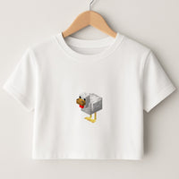 Mining Chicken Crop Top