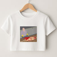 Pizza On The Roof Crop Top