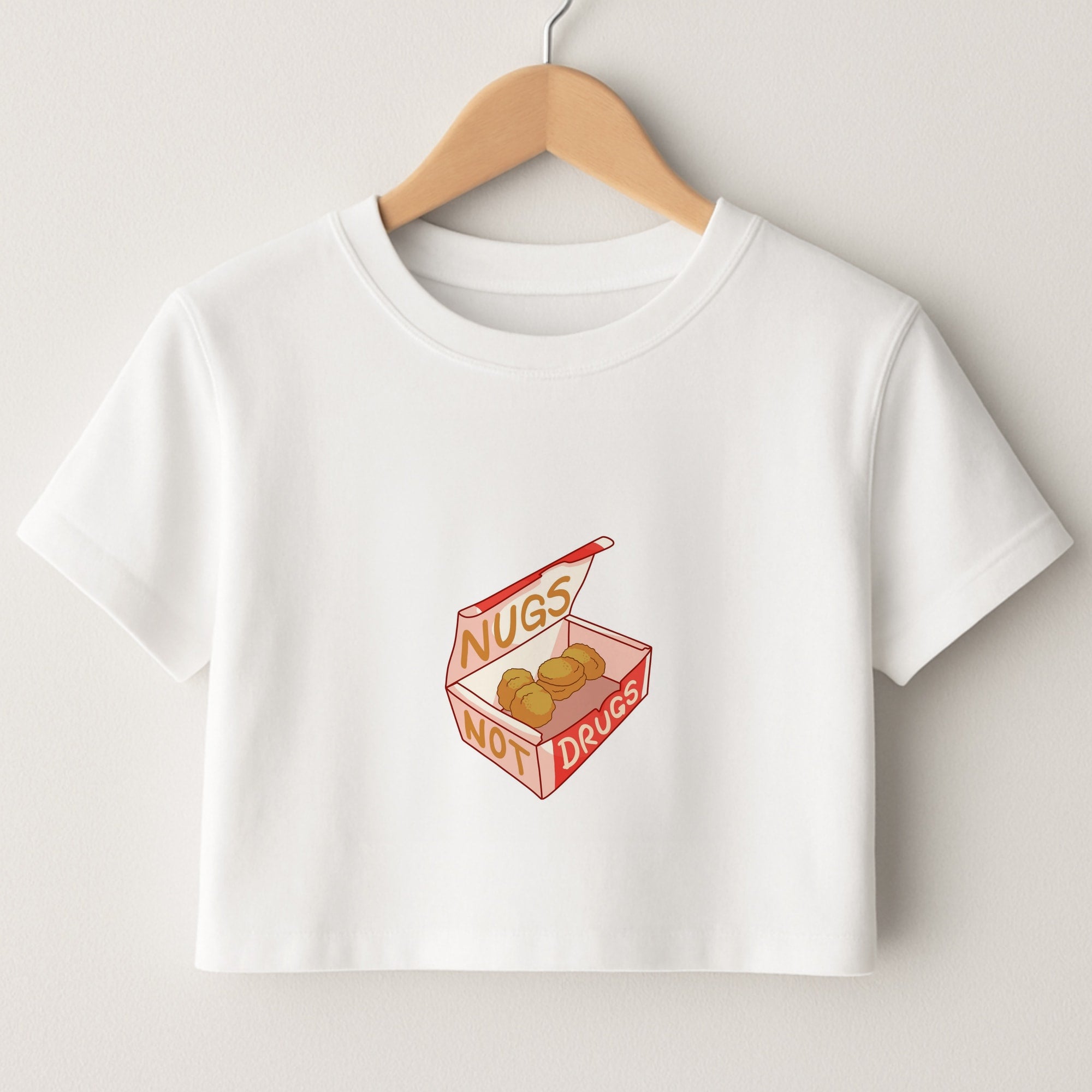 Nugs not Drugs Tumblr Style Crop Top