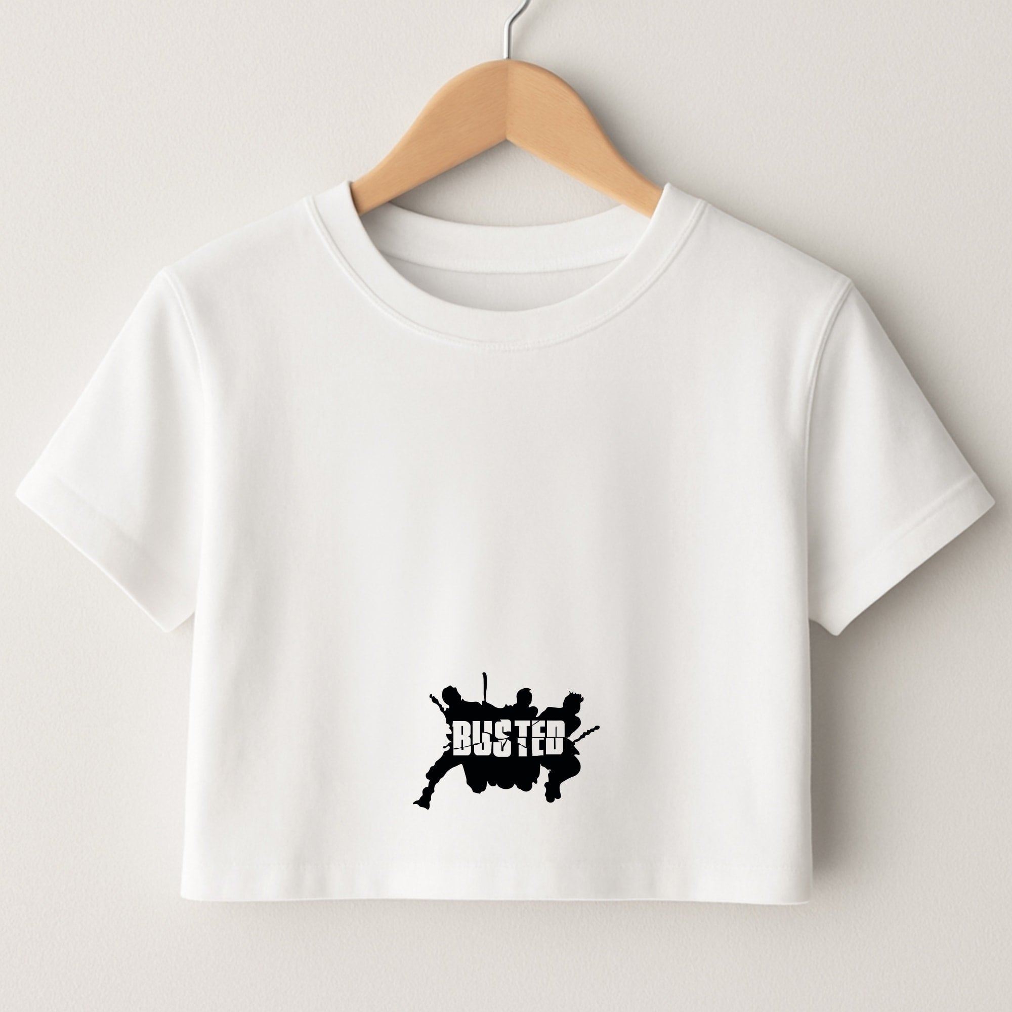 Splatter Text - Bust Band Crop Top