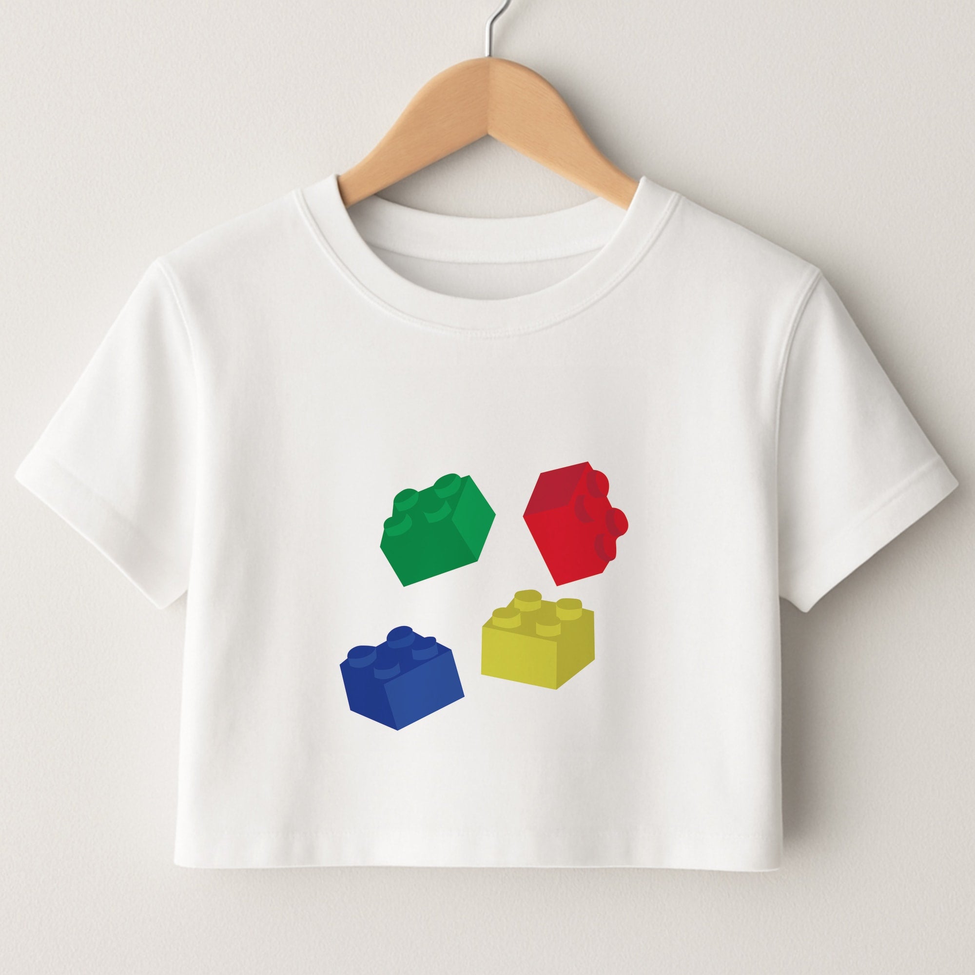 Coloured Bricks Crop Top