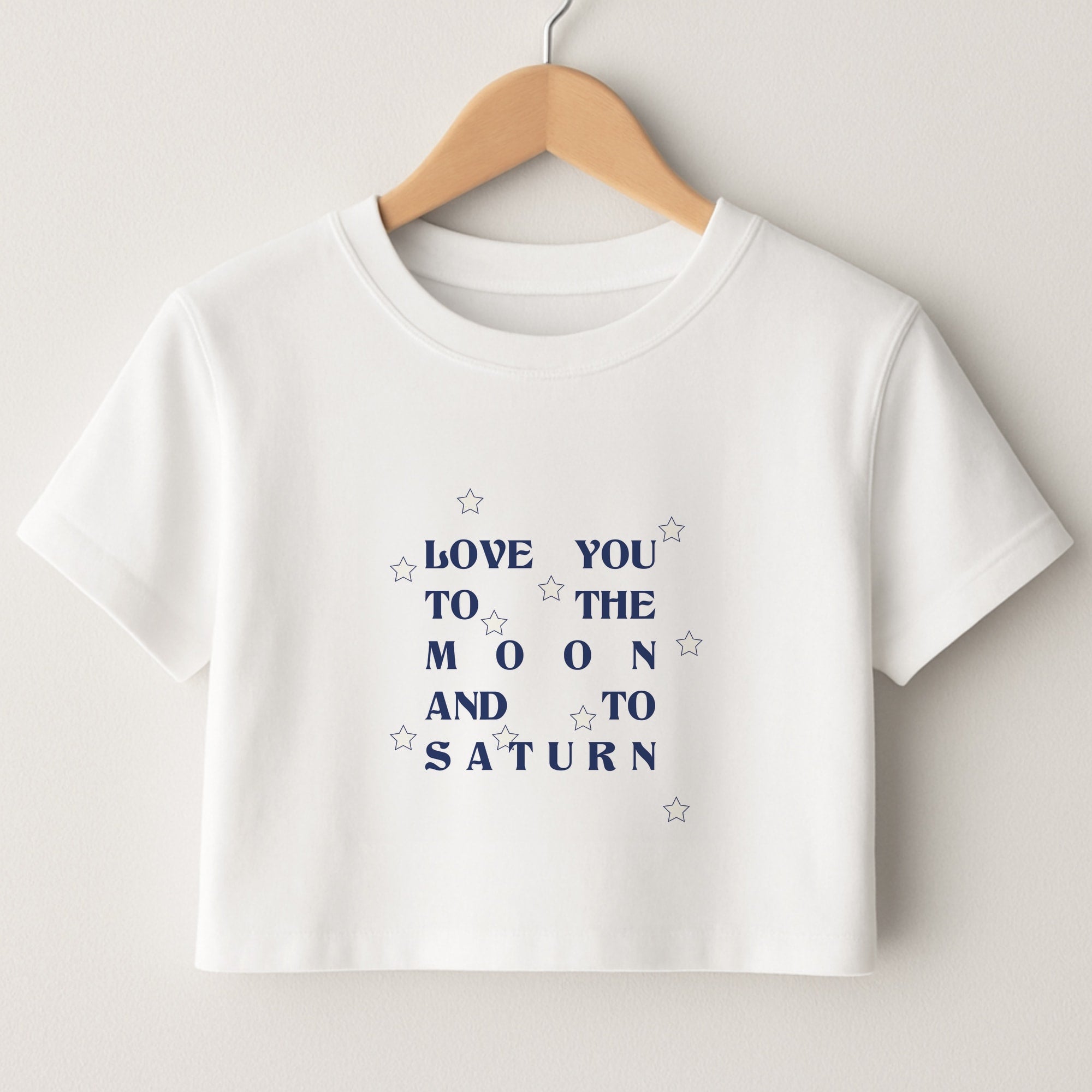 Love You To The Moon And To Saturn - Taylor Crop Top