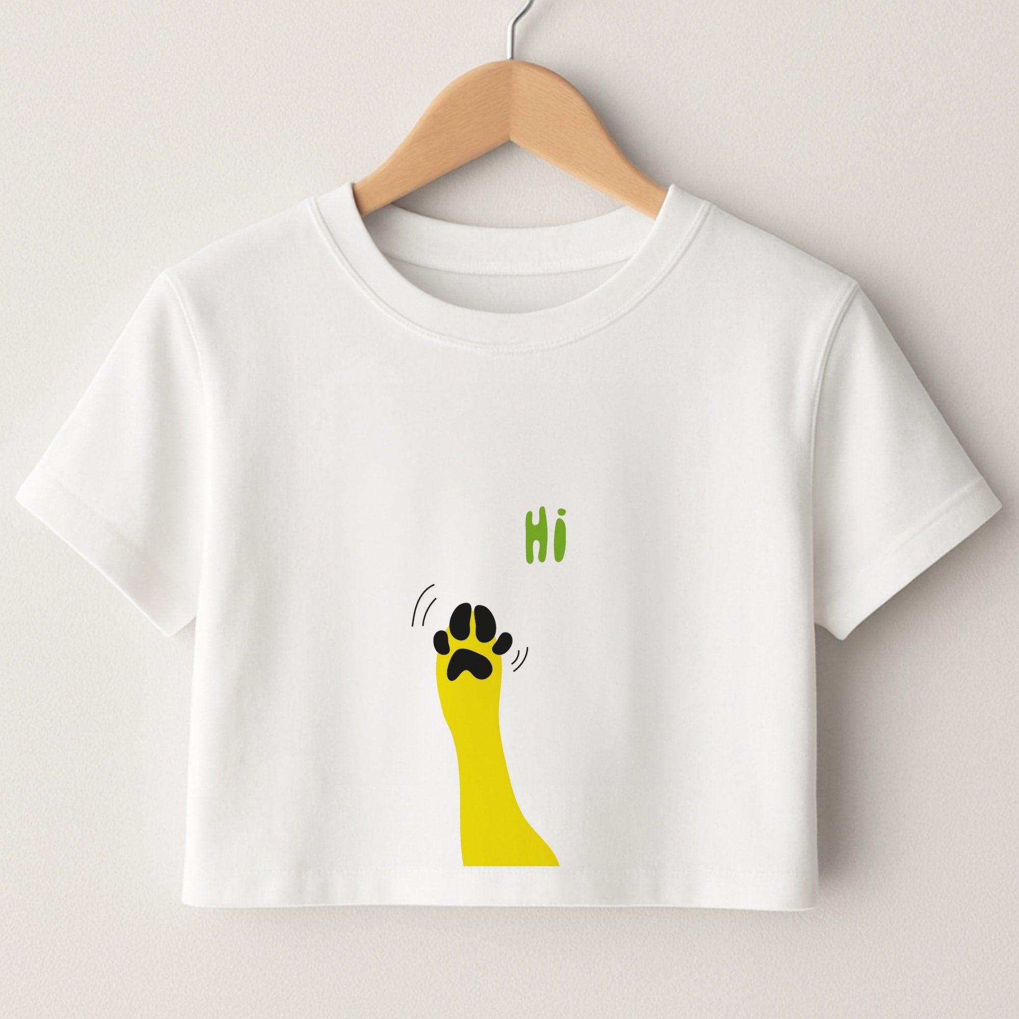 Hi - Dog Patterns Crop Top
